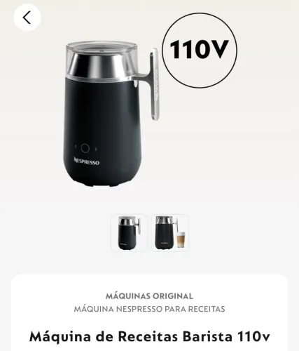Nespresso - Barista - Máquina de Receitas