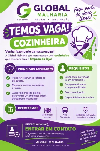 Vaga de emprego, Malharia global.