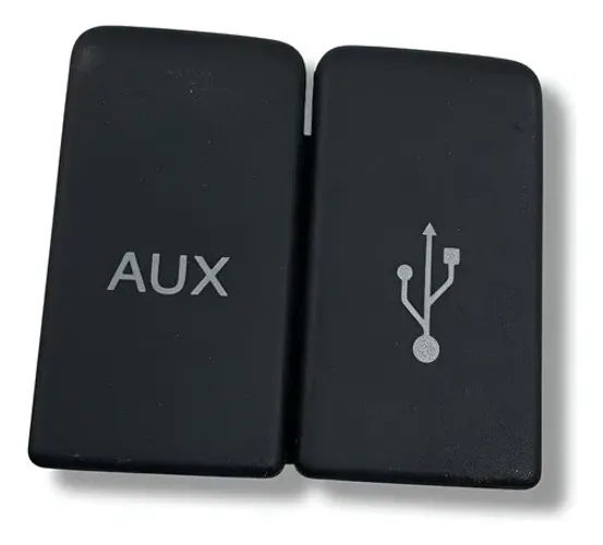 Tomada Usb E Auxiliar Honda Fit 2013 A 2016 Prateado