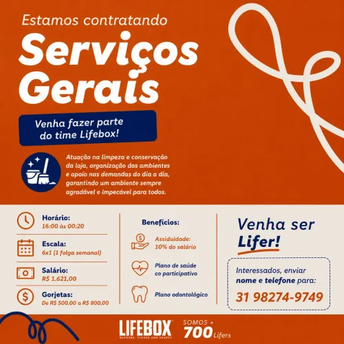 Vaga serviços gerais