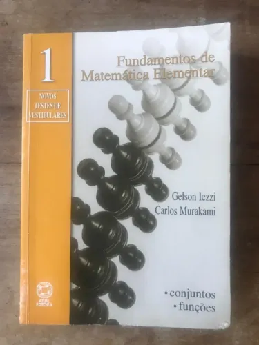 Livro Fundamentos de matemática Elementar Volume 1 - Conjuntos e Funções - Gelson Iezzi/Ca