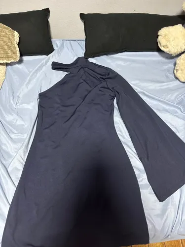 Vestido meia manga solta