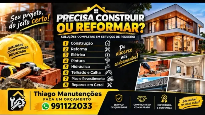 Pedreiro Reforma e Gerais