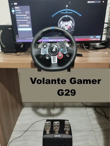 Volante Logitech G29 para jogos de corrida