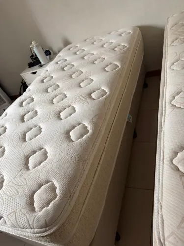 Cama Box Solteiro Simmons Beautyrest Memphis Plush Completa (Impecável)