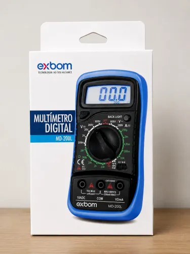Multímetro Digital Exbom MD-200L