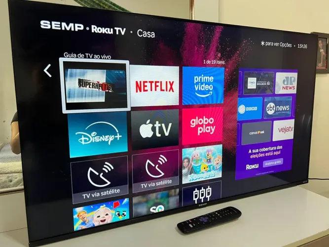 TELÃO SMART SEMP 43 POLEGADAS 