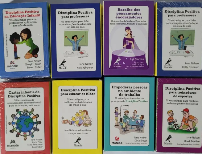 Baralho para Disciplina e Pensamentos Encorajadores reais cada baralho. Encorajadores 