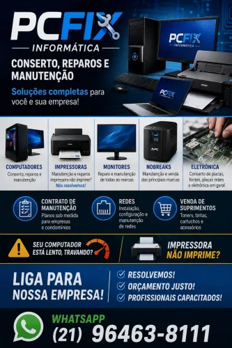 Assistência técnica especializada informática e eletrônica em geral