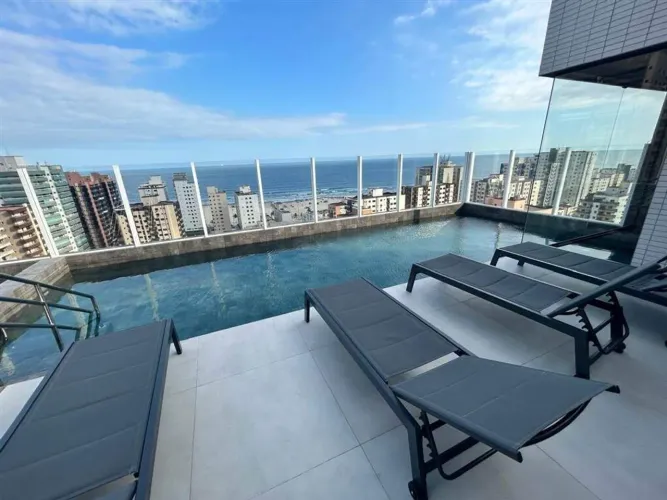 Apartamento Duplex com 3 suítes à venda, 134 m² - Vila Guilhermina - Praia Grande/SP