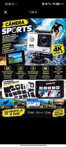 Câmera 4K Sport Full HD