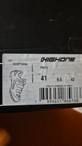 Sapatilha MTB HIGHONE Preta BR 41 Nova