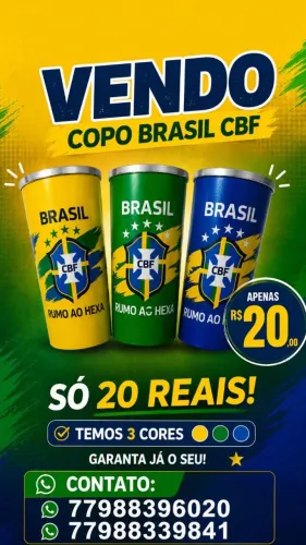 Copo Personalizado Brasil - Rumo Ao Hexa ? (Novo)