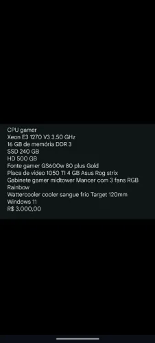 CPU gamer Mancer