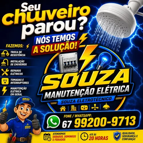 Seu chuveiro ? parou?