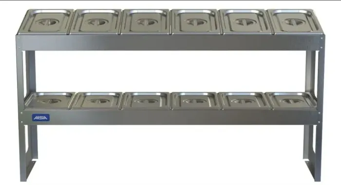 Condimentadora de mesa inox 18 cubas