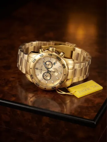 Relógio Invicta Dourado Original - Novo, Sem Uso com Etiquetas e Plásticos
