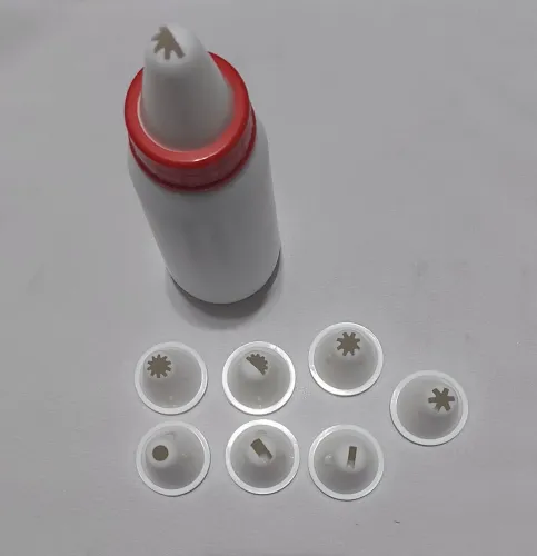 kit confeiteiro bisnaga 350ml 8 bicos
