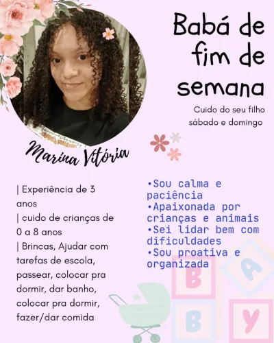 Babá fim de semana 