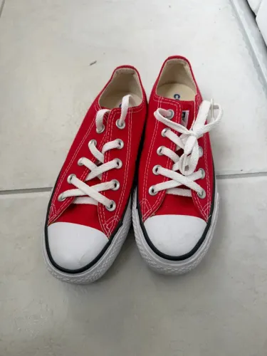Tênis all star converse plataforma vermelho 33