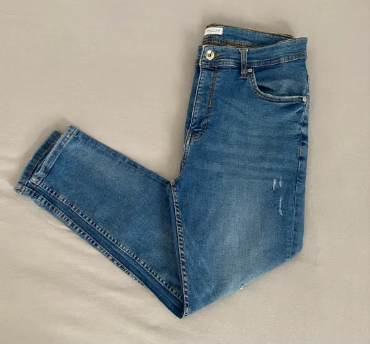 Calça Jeans Zara Destroyed Masculina - 40