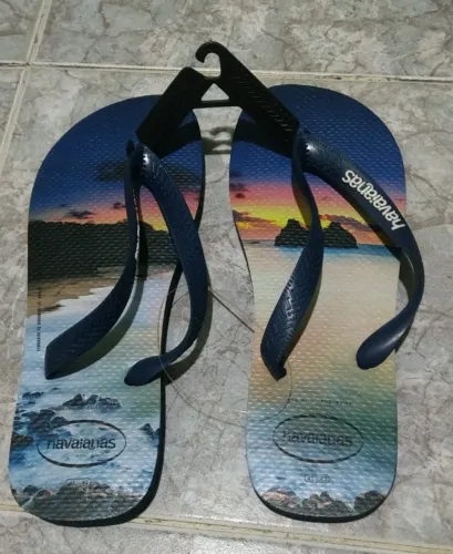 Chinelo Havaiana Hype 41/42- Azul