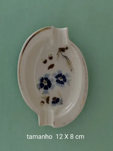Cinzeiro Vintage Zsolnay Hungria Porcelana Floral Original