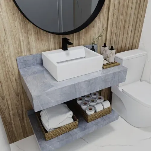 Bancada em porcelanato