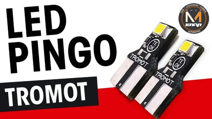 Lampada Pingo Led T20 2 Polos Tromot 6000k 12v Par