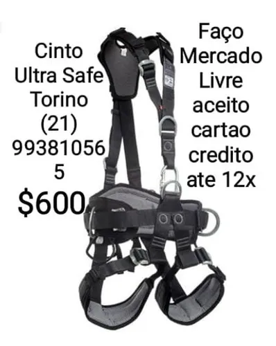 Cinto ultra safe torino rapel alpinismo petzl ascendor Id