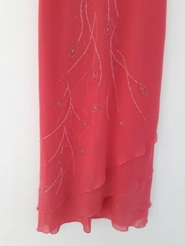 Vestido Logo De Festa Yucci Tam 42 Cor Rosa Semi novo Em Ótimo Estado