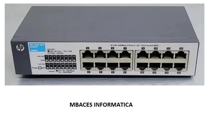 Switch Hp 1410 16g J9560a 16 Portas Gigabit
