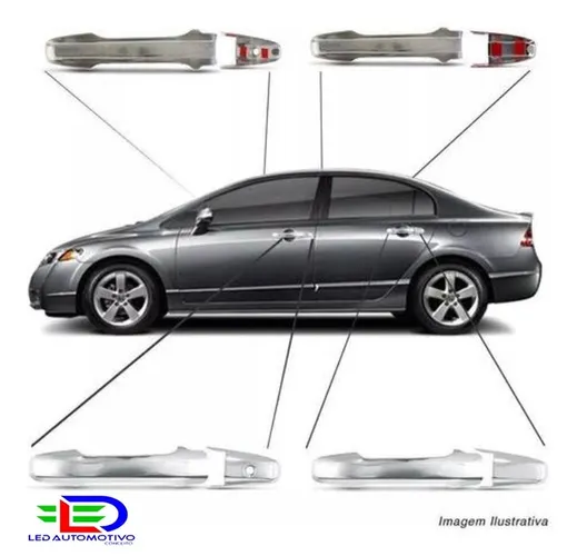 Cromados da Maçaneta New Civic