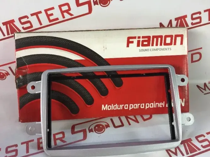 moldura 2din p/renault duster sandero logan kwid captur japones chines cor prata nova