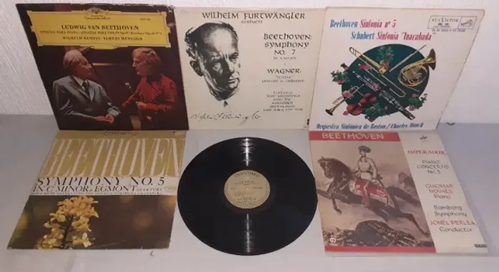 Lp's - Beethoven - lote com 06 discos de vinil