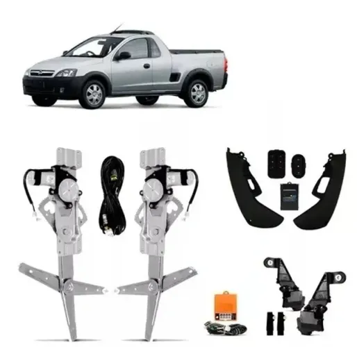 Kit Vidro Elétrico - Gm Chevrolet Montana Até 2010 Tragial