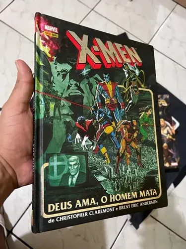 X men Deus ama o homem mata capa dura, nova, sem detalhes.