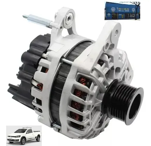 Alternado 90 amperes original Valeo Saveiro G6 2013, 2014, 2015, 2016 