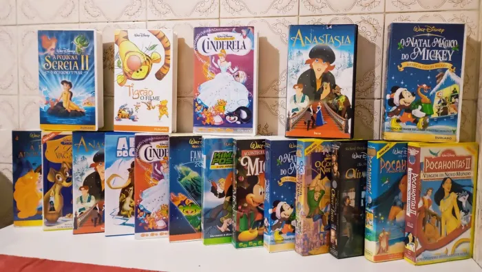 Coleção C/ 15 VHS Desenhos Clássicos Da Disney (Dublados) - Originais