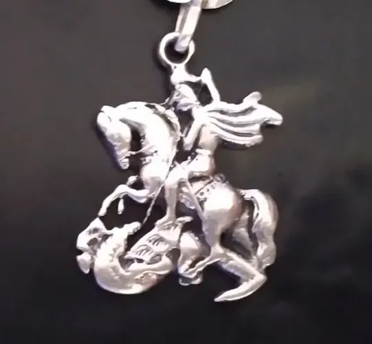 Pingente São Jorge Prata 925