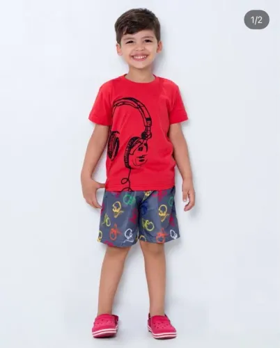 Conjunto infantil ou juvenil masculino de 1 a 12 anos 