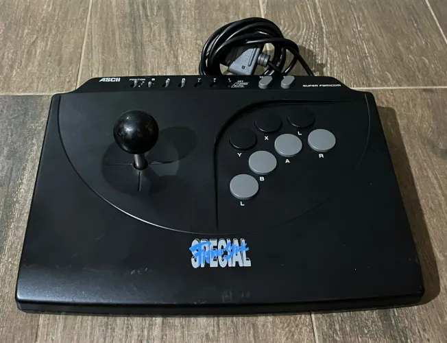 CONTROLE ARCADE FIGHTER STICK SPECIAL SUPER FAMICOM ORIGINAL 