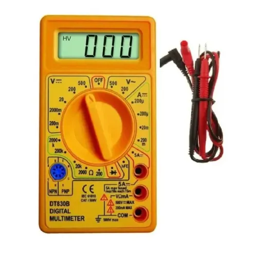 Multimetro Digital Com Cabo De Multiteste Testador Ac Dc