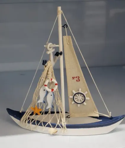 Lindo barco artesanal decorativo (escolha o modelo)