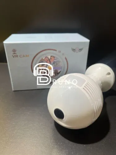 Câmera Ip Segurança Lâmpada Vr 360 Com Infravermelho<br>