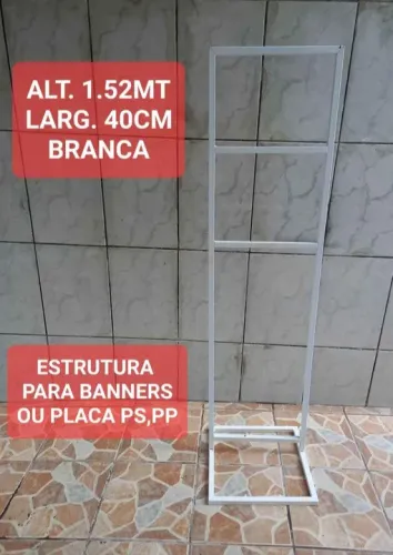 Cavalete de ferro estrutura para banners ou placa propraganda pp ou ps
