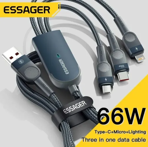 Cabo 3 em 1 66W ESSAGER