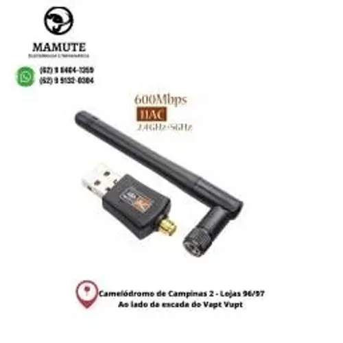 Adaptador Wifi Usb Wifi AC Dual Band 600mbps 2.4ghz + 5ghz