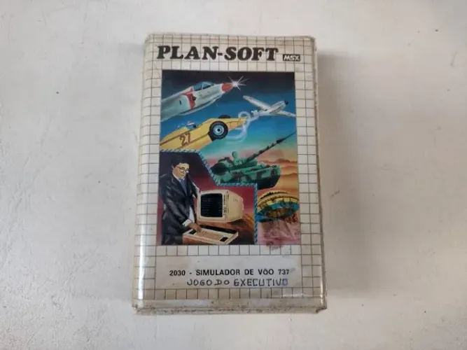 Fita K7 Msx Plan-soft - Simulador De Voo 737 
