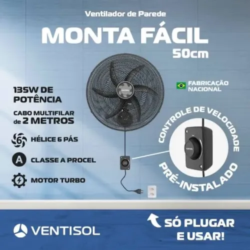Ventiladores parede diversos leia